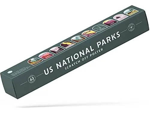 Póster Rascable De Los Parques Nacionales De Ee. Uu. De Enno