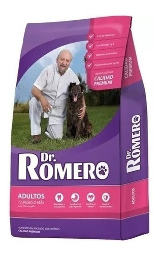 Balanceado Dr. Romero Perro Adulto X 15 Kgs - Petit Pet Shop