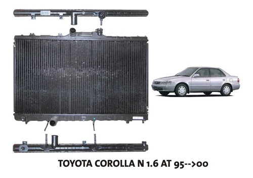 Imagen 1 de 6 de Radiador Toyota Corolla N 1.6 Caja Automática 95 Al 2000
