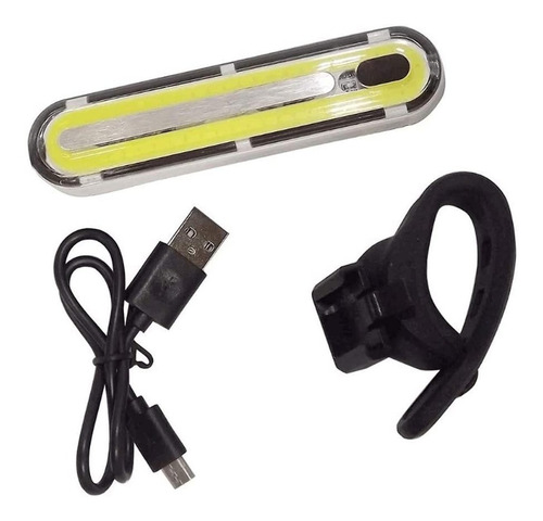 Kit 2 Luz Bici Led Potente Delantera Trasera Usb Recargable