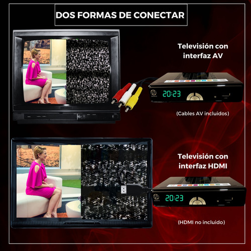2 Pz Decodificador Tv Convertidor Transmisión Señal Digital