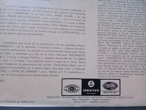 Disco Vinilo Carlos Gardel Vida Y Obra Vol. I (Usado)
