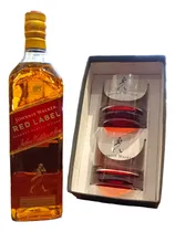 Comprar Whisky Johnnie Walker Red 750cc Estuche +2 Vasos Jw Cristal