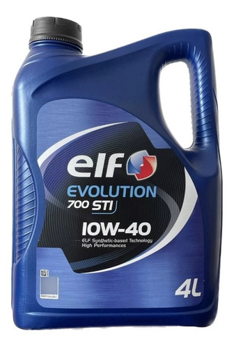 Aceite Para Motores Elf Evolution 700 Sti 10w40 - 4 Litros