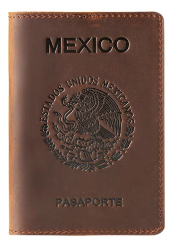 Portapasaporte De Cuero Genuino - Escudo Nacional