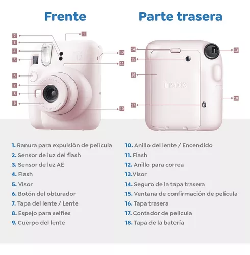 Foto Japón - CÁMARA FUJIFILM INSTAX MINI 12 BLANCA CUERPO