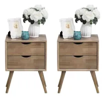 Comprar Combo 2 Veladores Vintage Luna Premium De Melamine Duna