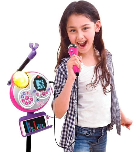 Micrófono Karaoke Kidi Superstar Con Luces V-tech 80-178522