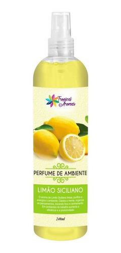 Aromatizador Ambiente Spray 240ml Limão Siciliano Tropical