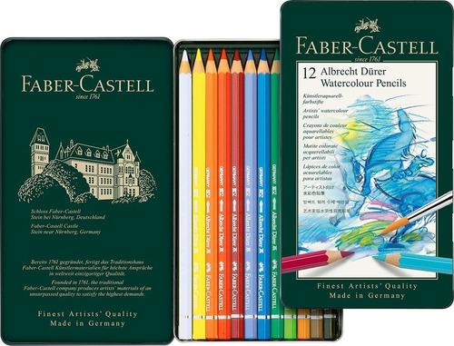 Lapices Acuarelables Faber Castell A. Durer X12 Microcentro