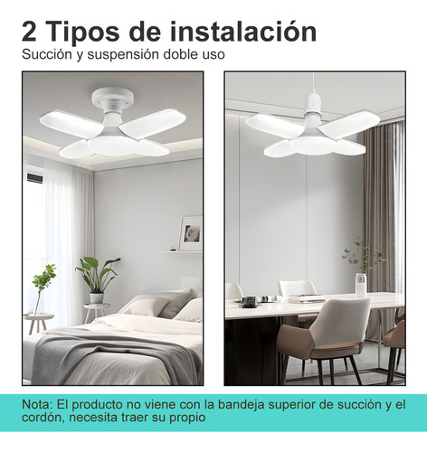 2pcs Luces Led Foco Ahorrador 36w 4 Aspas E27 Para Casa,focos Ahorradores,foco,focos Led,foco Ahorrador