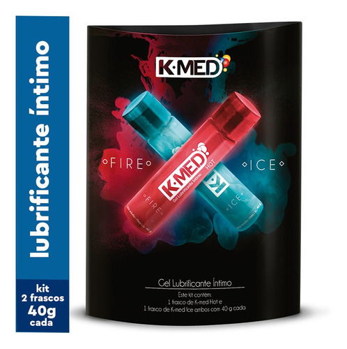 K-med Fire And Ice Gel Lubrificante Íntimo 80g kit com 2 unidades