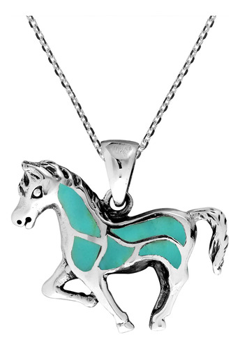 Aeravida Free Spirit Horse Collar Con Colgante De Plata De L