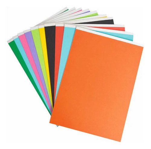 Cartón Paja De 1/8 X 10 Unidades Colores Surtidos
