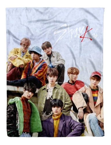 Stray Kids Kpop Cobija Frazada Suave Calientita 150x130cm Stray Kids Cover
