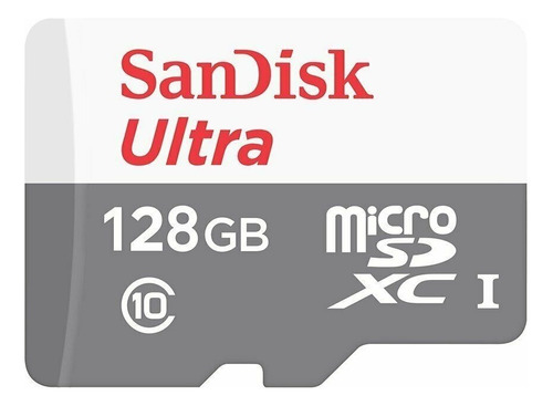 Memoria Micro Sd 128 Gb Sandisk Ultra 80mbs Con Adaptador Sd