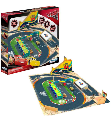 Pista Carros Disney Xalingo 100x70 - Brinquedo Infantil