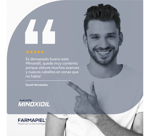 Imagen 4 de 8 de 3 Piezas De Minoxidil 5% Anacastel Liquido Acelerador De Crecimiento Y Fortalecimiento De Cabello
