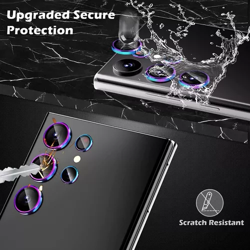 Protector De Pantalla Compatible Con Samsung Galaxy S24 Ultra, 4 Unidades  De Vidrio Templado Y 2 Unidades De Protector De Lente De Cámara Con Kit De  Instalación Fácil, Moda de Mujer