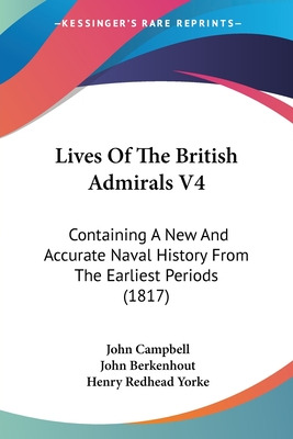 Libro Lives Of The British Admirals V4: Containing A New ...