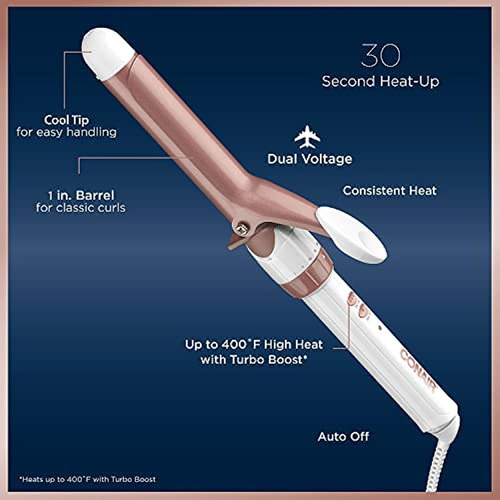 Rizadora Conair Cd701gn 2.54cm de diámetro color white/rose gold