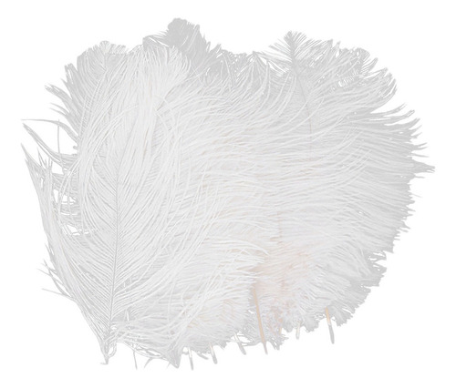 10 Plumas De Avestruz Blancas De 6,7 A 9 Pulgadas Para