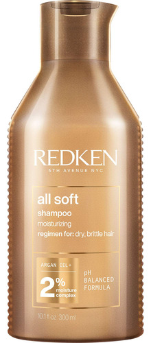 Champú Redken All Soft Con Aceite De Argán, Tamaño De Viaje,