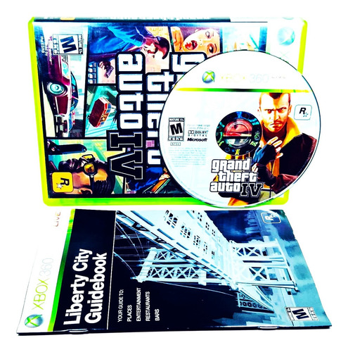 Grand Theft Auto Iv + Mapa Xbox 360 (Reacondicionado)