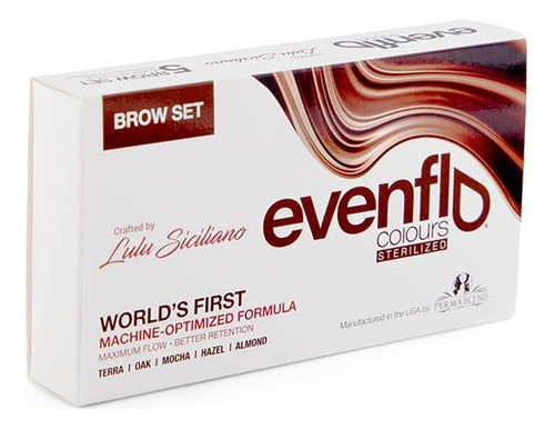 Evenflo Colours - Kit De Tatuaje De Cejas De 5 Productos, T.