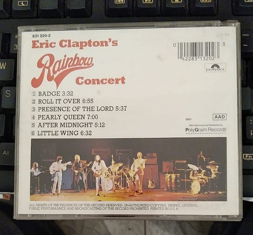 Cd Eric Claptons Rainbow Concert Eua (Usado)