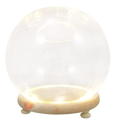 Exceart Cristal Transparente Cloche Globe Display Dome Bell 