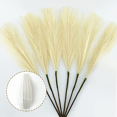 Pampas Grass Artificial Corta De 45 Cm (17 ) De Color C...