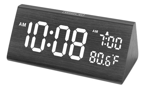 Dreamsky Wooden Digital Clock Para Dormitorio - Relojes Elct