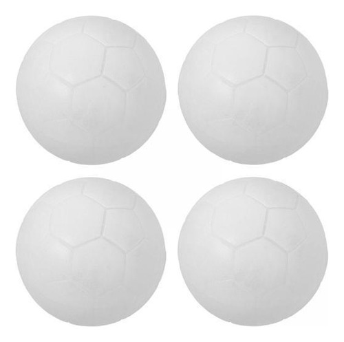 6 X 4x Mini Bolas De Repuesto Blancas De 36 Mm, Futbolín De