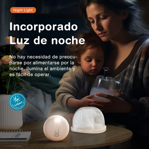 Extractor De Leche Eléctrico Manos Libres Dr.Isla EB30 Sacaleche Materna 4 Modos 12 Niveles Luz Nocturna