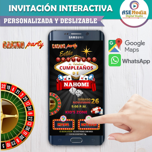 Invitación Digital Interactiva Cualquier Temática Botones