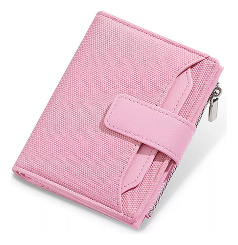 Cartera Billetera De Gran Capacidad Para Mujer Regalo Mujer Rosa Tela De Puntos
