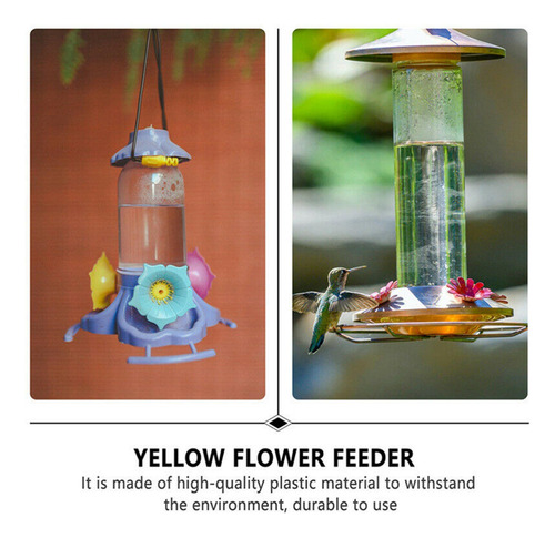 5 Colgados Comederos De Colibrí Flor De Repuesto Para