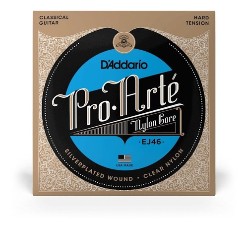 Cuerdas De Nylon D'addario Pro Arte Hard Tension Ej46