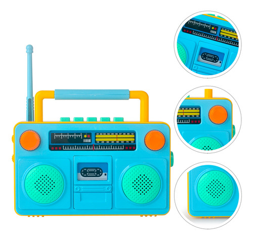 Radio De Dibujos Animados Inclinada A Máquina Con Forma De M