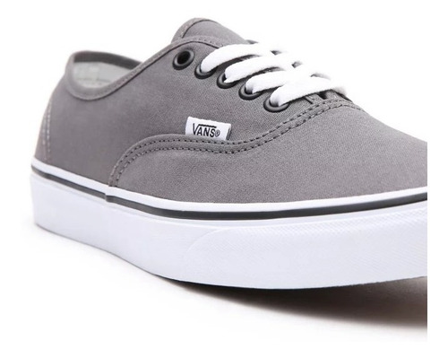 Imagen 5 de 8 de Zapatillas Vans Modelo Authentic Gris Nueva Coleccion