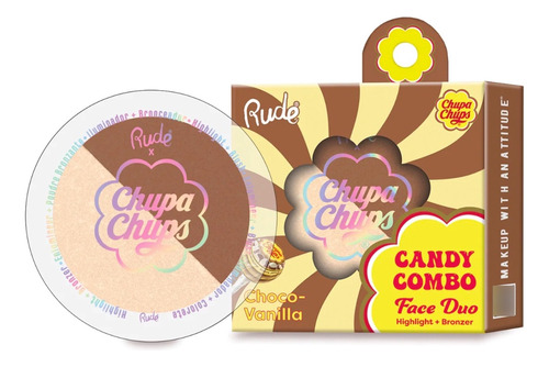 Iluminador Bronceador Dúo Candy Combo Chupa Chups X Rude 