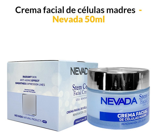 Crema Facial De Células Madres 50ml - Nevada