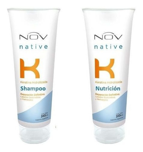 Shampoo Nov Keratina + Nutrición Kit Post Alisado