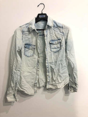 Camisa De Jean Celeste Free People (t5) Talle 2