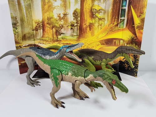 Jurassic World Baryonyx Squad Limbo, Chaos Y Grim Rugidor