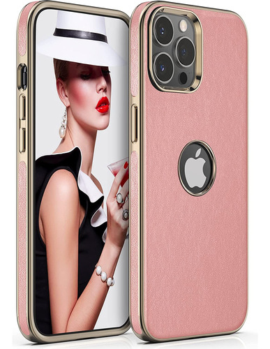 Funda De Cuero Sintetico Para iPhone 14 Pro Max 6.7 PuLG - P