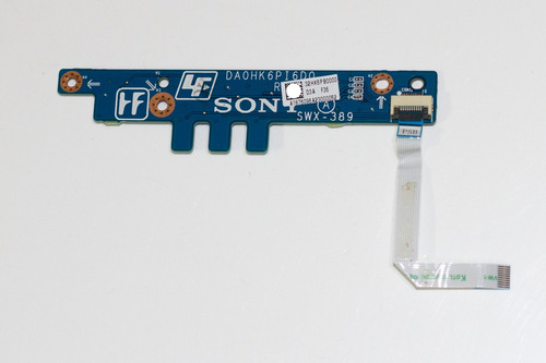 Botón Encendido Sony Vaio Sve141d11u Sve14111elw Da0hk6pi6d0 (Usado)