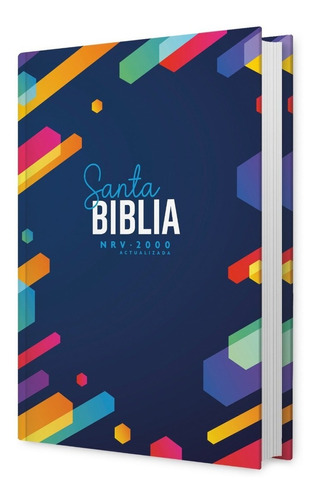 Biblia Nrv 2000 Act - Jóvenes - Azul Hexagonal