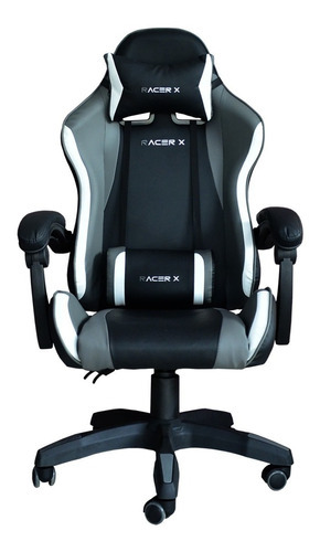 Cadeira Gamer Racer-x Regulável Reclinável 30 Graus Cinza